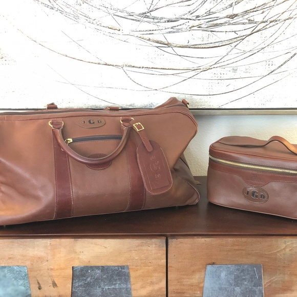 king ranch leather duffle bag